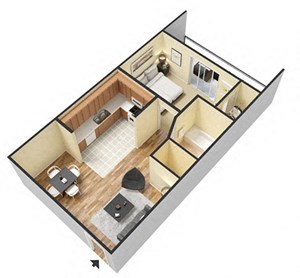 Floorplan Photos Gallery Aspenridge 1x1 Floor Plan